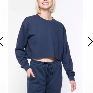 SUB_URBAN RIOT Cropped Sweatshirt